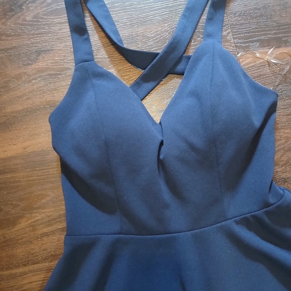 Navy Mini Dress - Picture 2 of 8